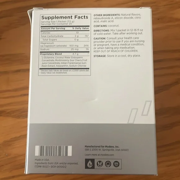 NWOT Mōdere Recover Post-Workout Cranberry Citrus - Picture 2 of 3